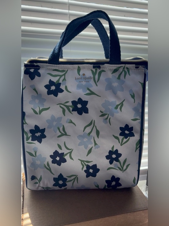 kate spade Handbags - kate spade Navy Floral Canvas lunch tote